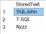 Missing Between Data in SQL Server Example Output